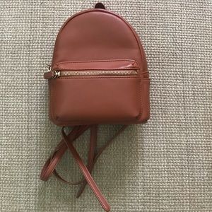 Mini brown backpack